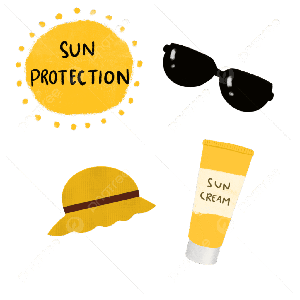 Beach essentials for sun protection
